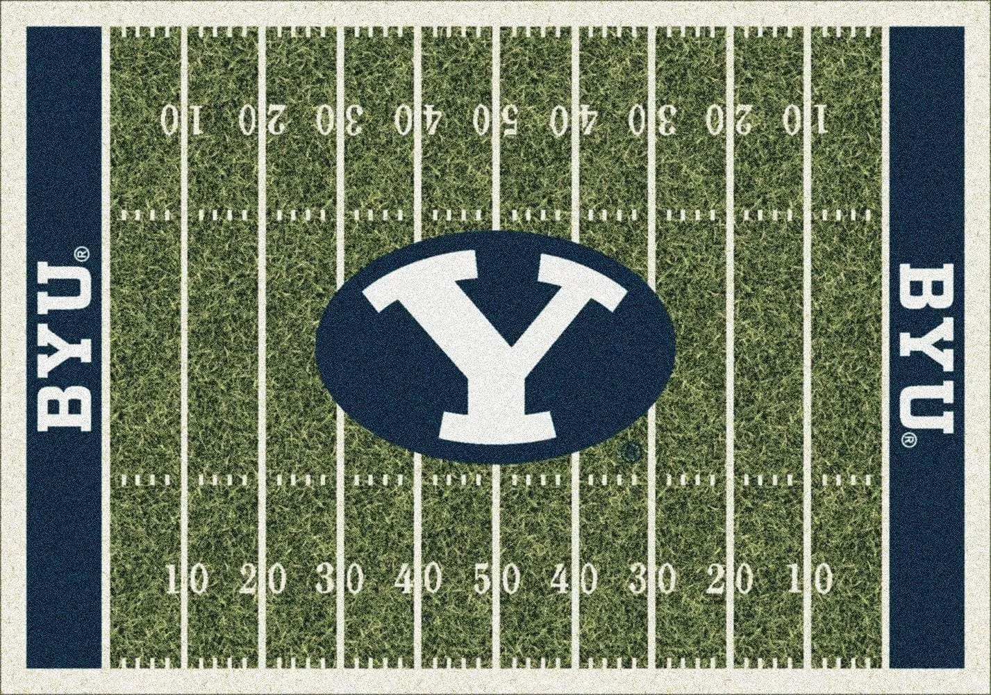 BYU Cougars Milliken Football Home Field Novelty Area Rug