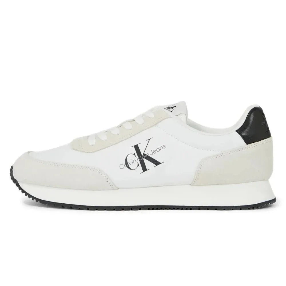 Calvin Klein Jeans Retro Runner SU-NY Mono Trainer - WHTBLK