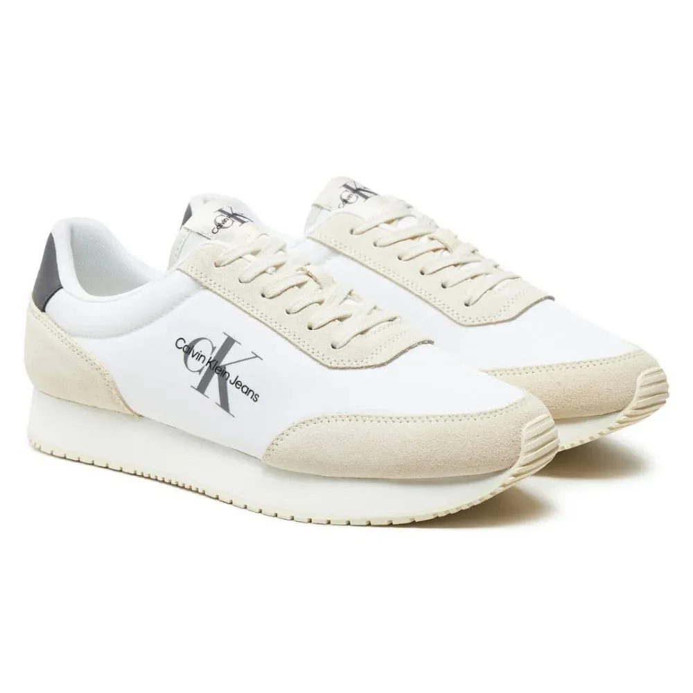 Calvin Klein Jeans Retro Runner SU-NY Mono Trainer - WHTGRY