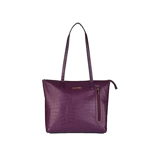 Caprese womens NATLIE T Large PLUM Tote Bag