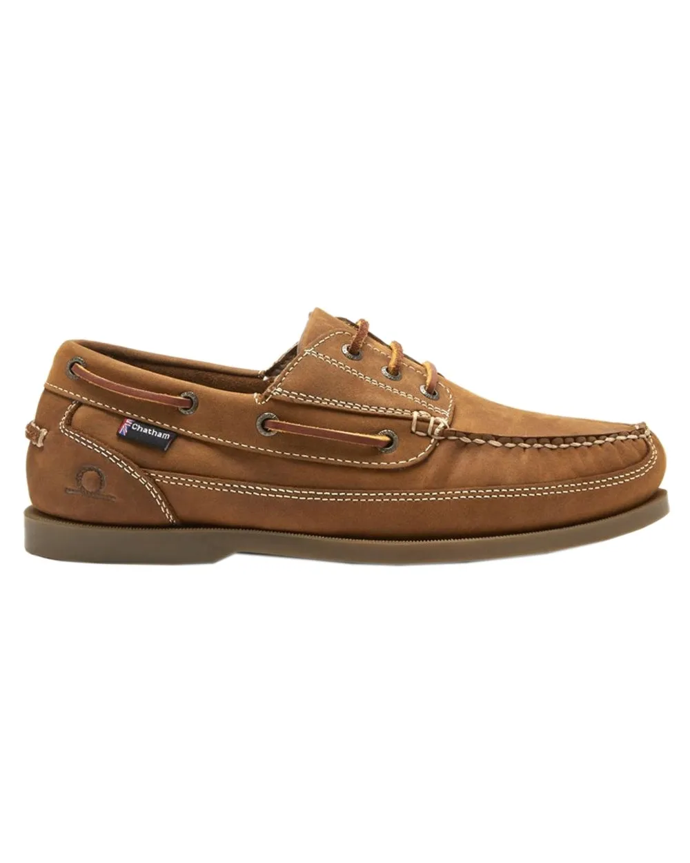 Chatham Mens Rockwell II G2 Leather Wide Fit Boat Shoes