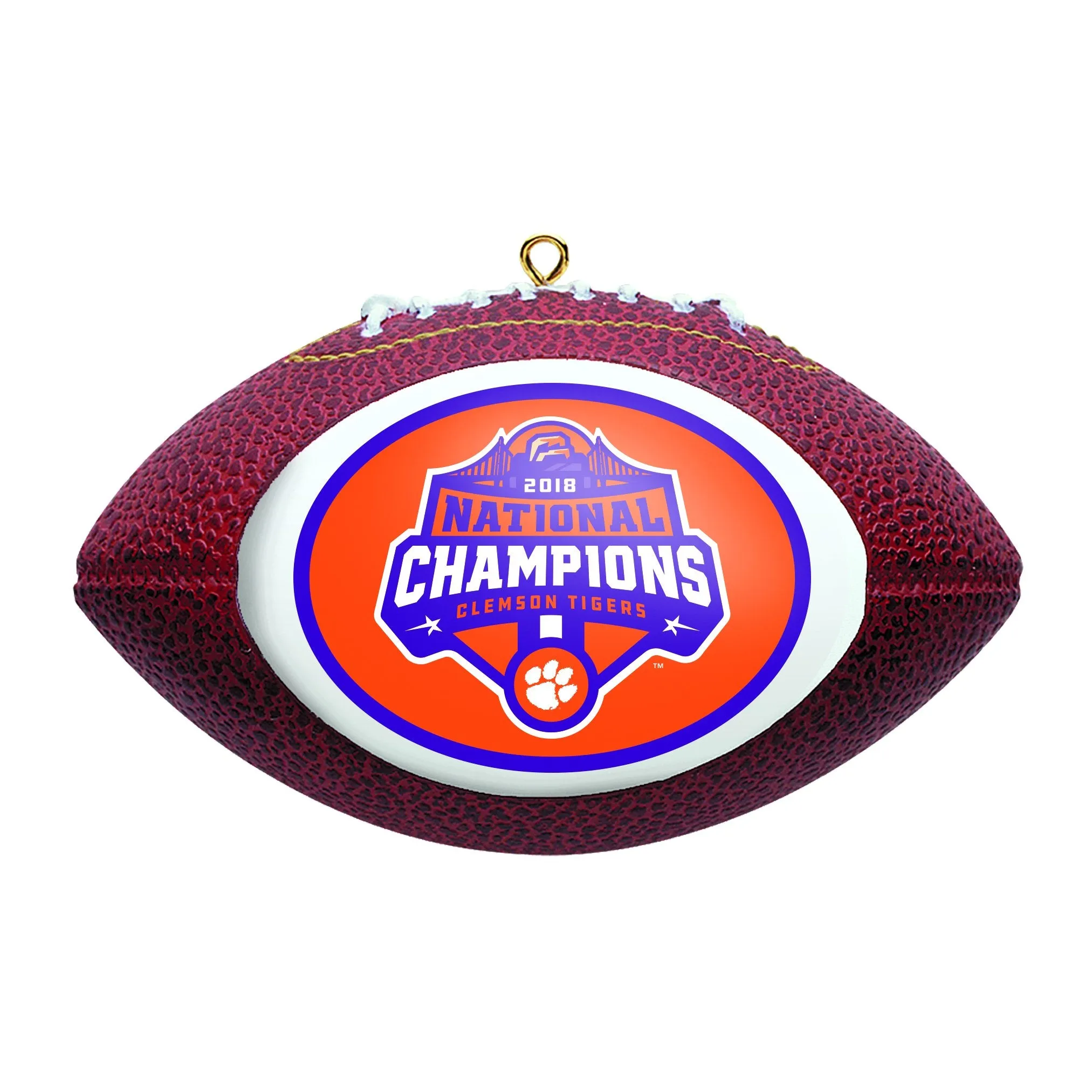 Clemson Tigers 2018-2019 CFP National Champions Football Christmas Tree Ornament