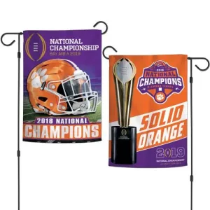 Clemson Tigers 2018-2019 Football National Champions Dual Sided Garden Flag