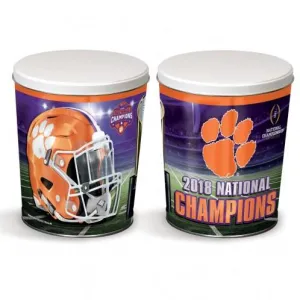 Clemson Tigers 2018-2019 Football National Champions Metal Gift Tin (3 Gallon)