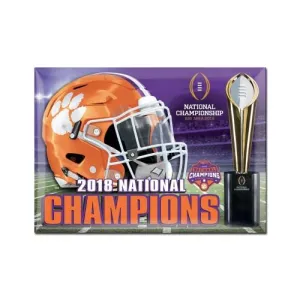 Clemson Tigers 2018-2019 Football National Champions Refrigerator Magnet