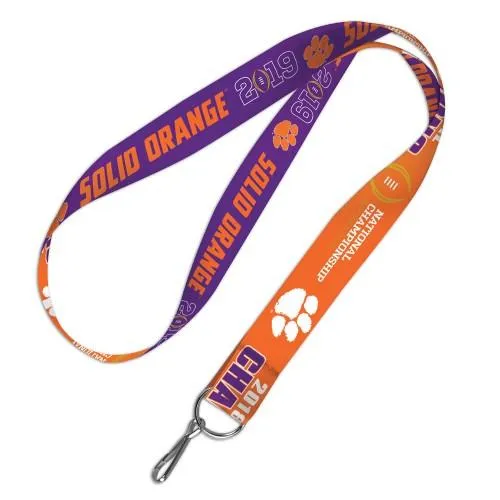 Clemson Tigers 2018-2019 Football National Champions WinCraft Durable Lanyard