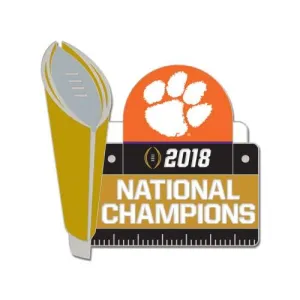 Clemson Tigers 2018-2019 Football National Champions WinCraft Trophy Lapel Pin