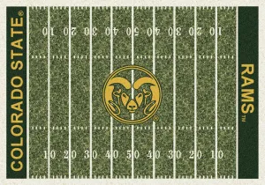 Colorado State Rams Milliken Football Home Field Novelty Area Rug