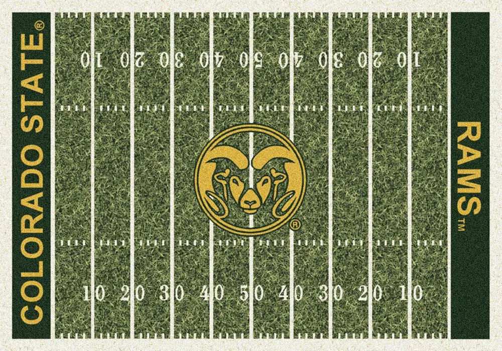 Colorado State Rams Milliken Football Home Field Novelty Area Rug