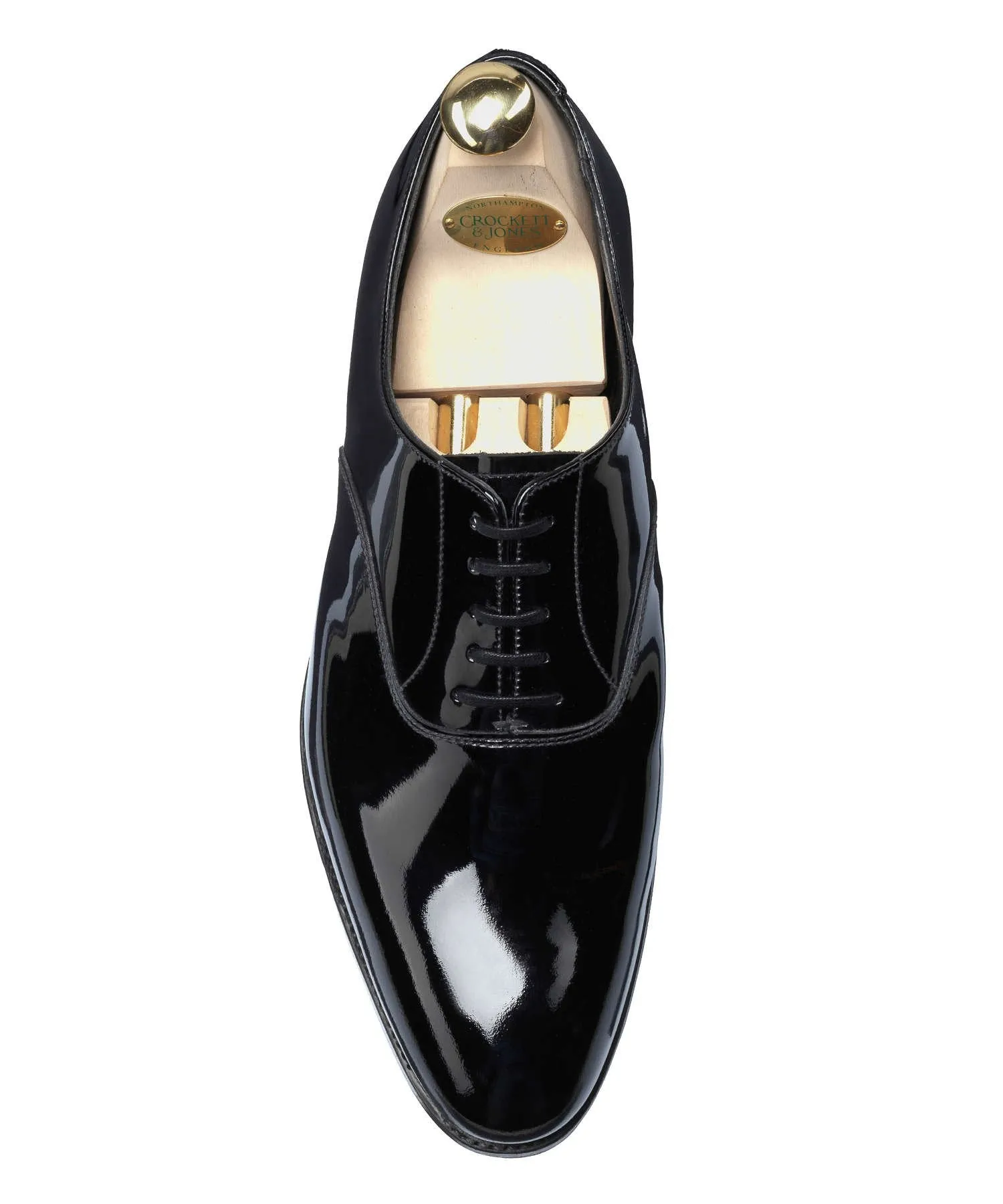 Crockett and Jones Overton Black Tie Shoe in Black