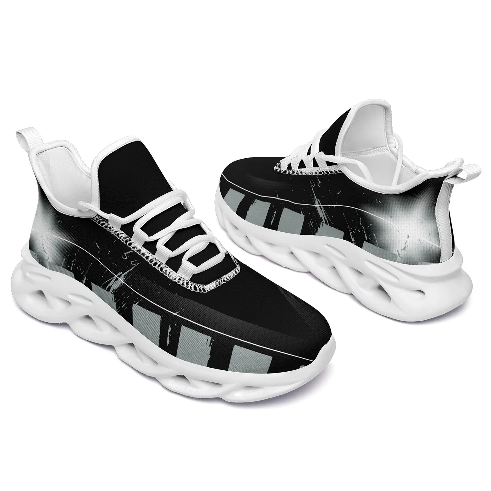 Custom Black Gray Las Vegas Maxsoul Shoes Personalized Sneaker FN003-D020260-20