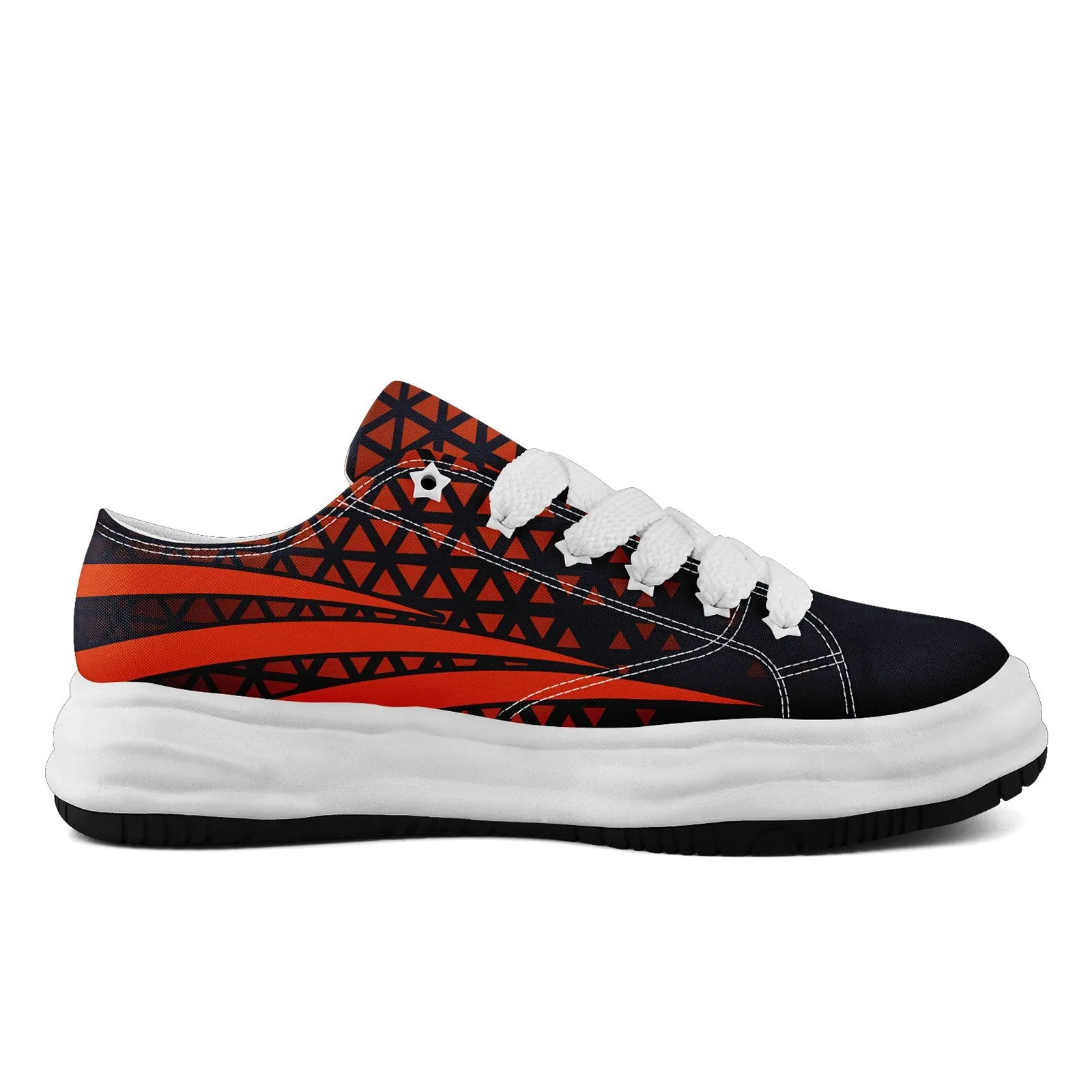 Custom Black Orange Illinois Shoes Personalized Sneaker FN038-D023003-7 Custom Online