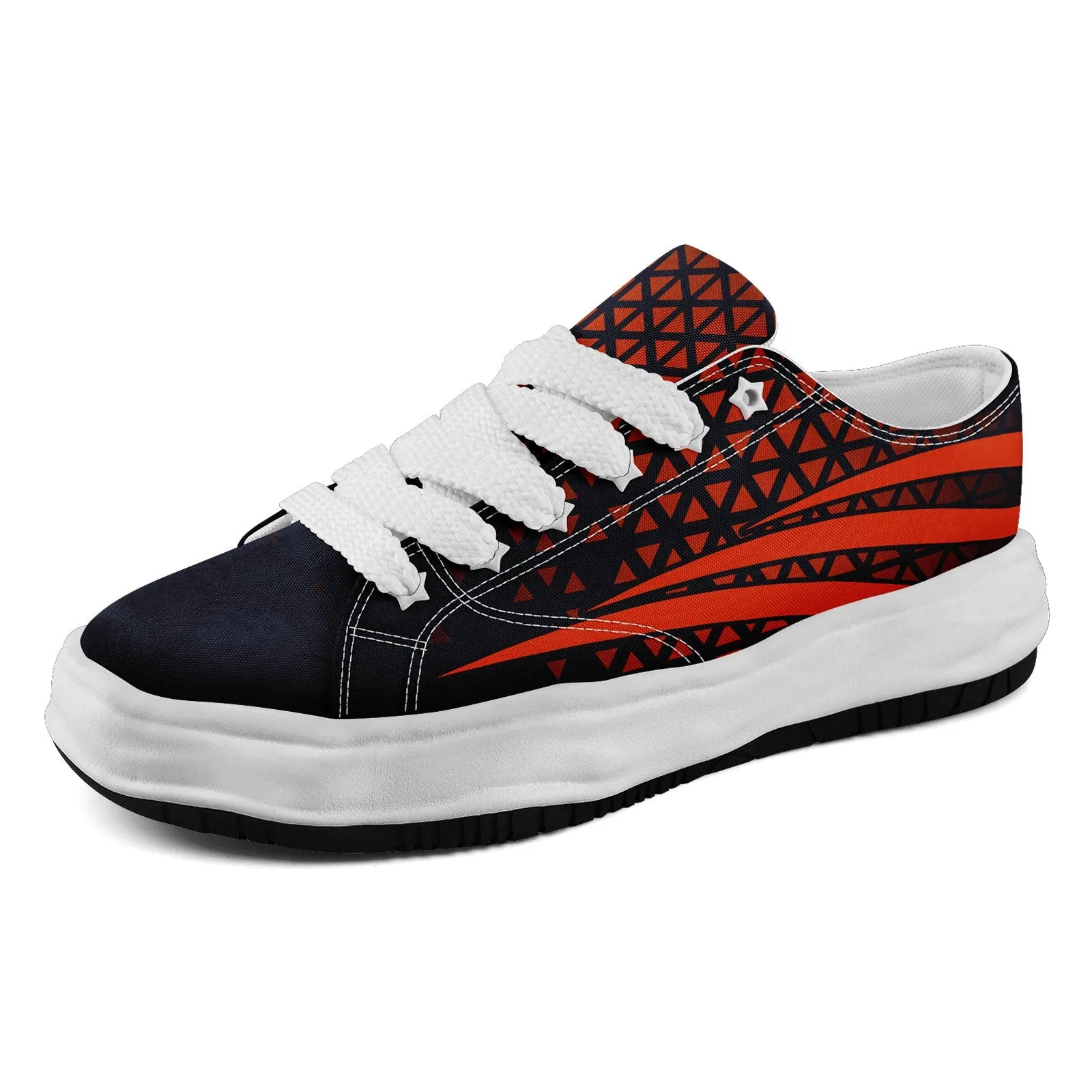 Custom Black Orange Illinois Shoes Personalized Sneaker FN038-D023003-7 Custom Online