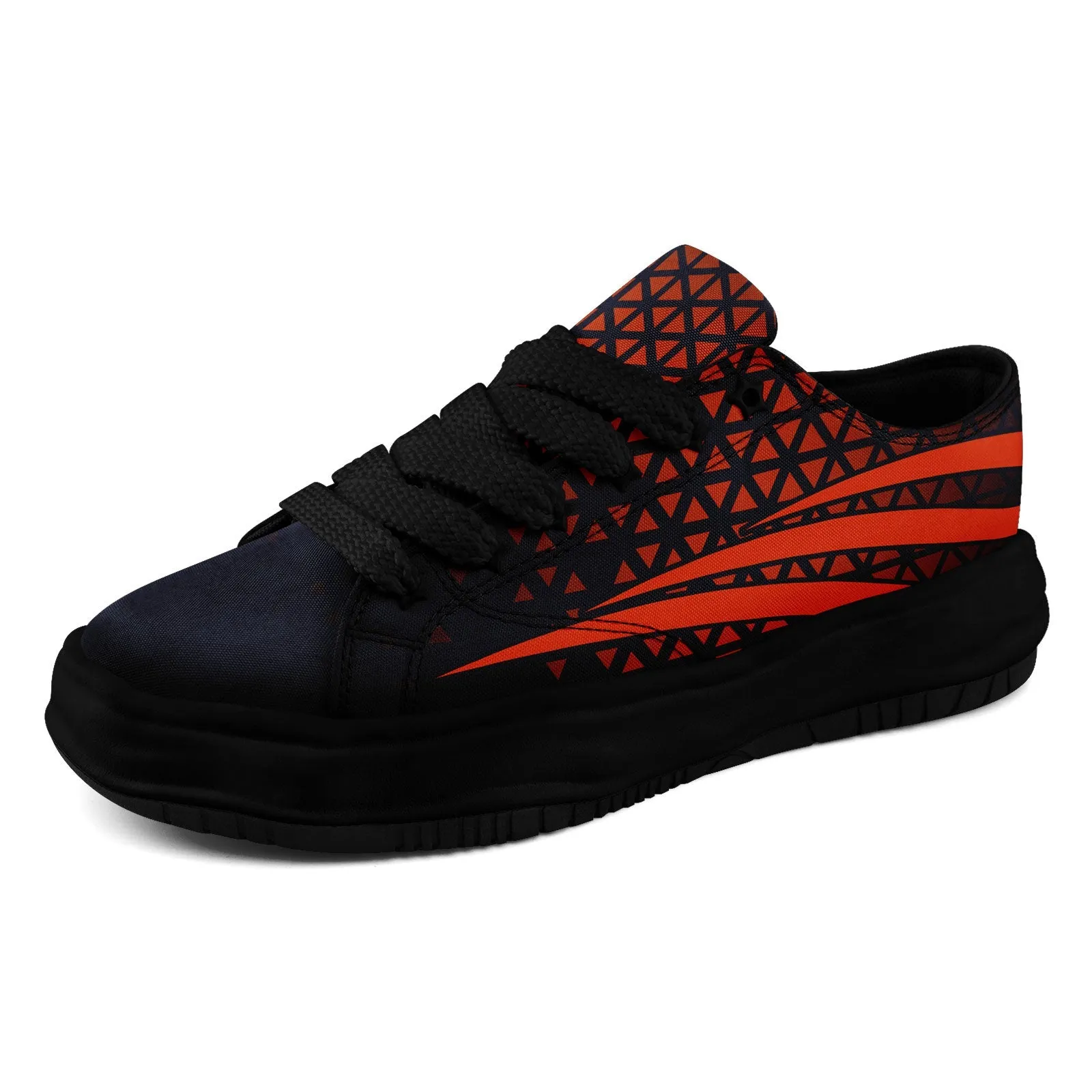 Custom Black Orange Illinois Shoes Personalized Sneaker FN038-D023003-7 Custom Online