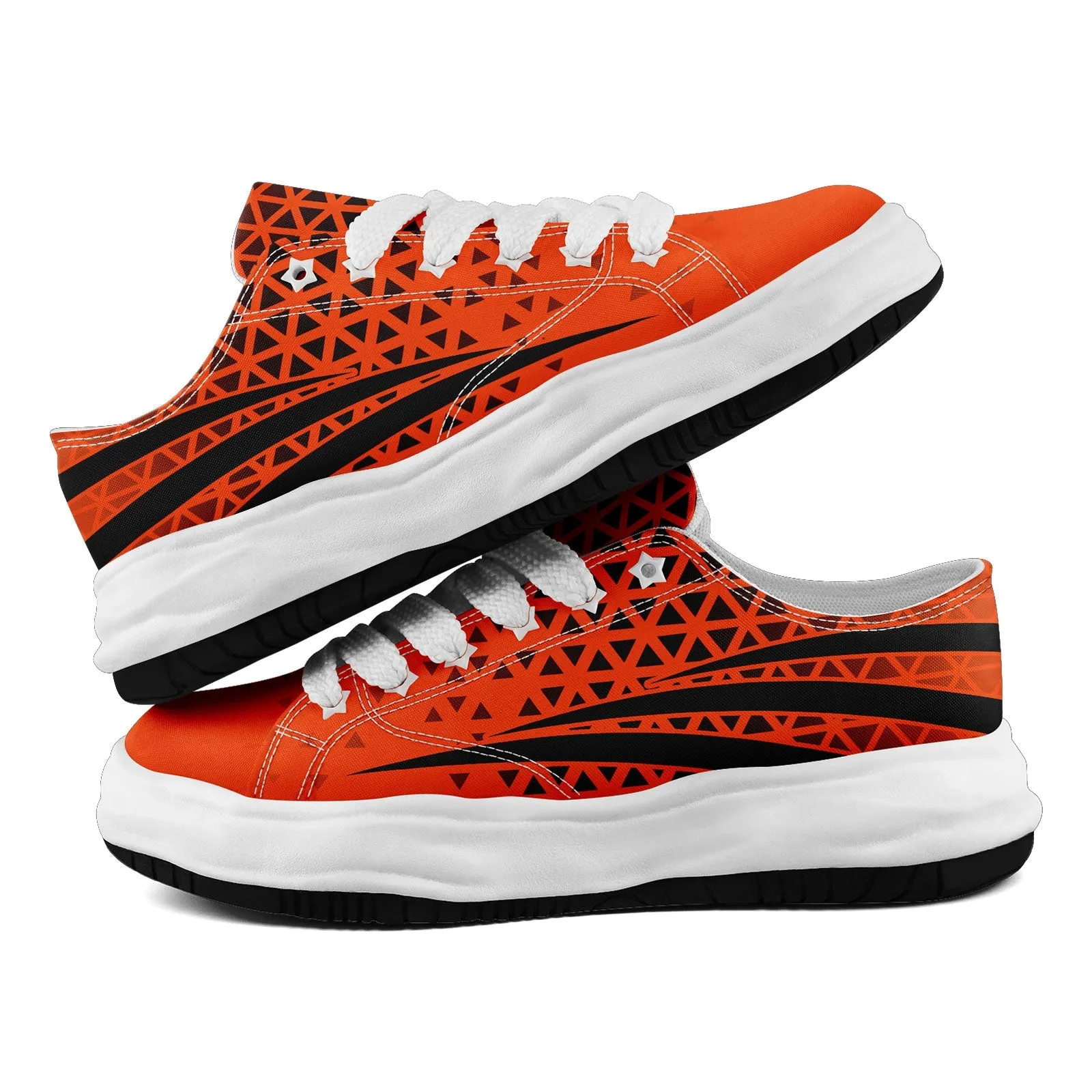 Custom Black Orange Ohio Shoes Personalized Sneaker FN038-D023003-6 Custom Online