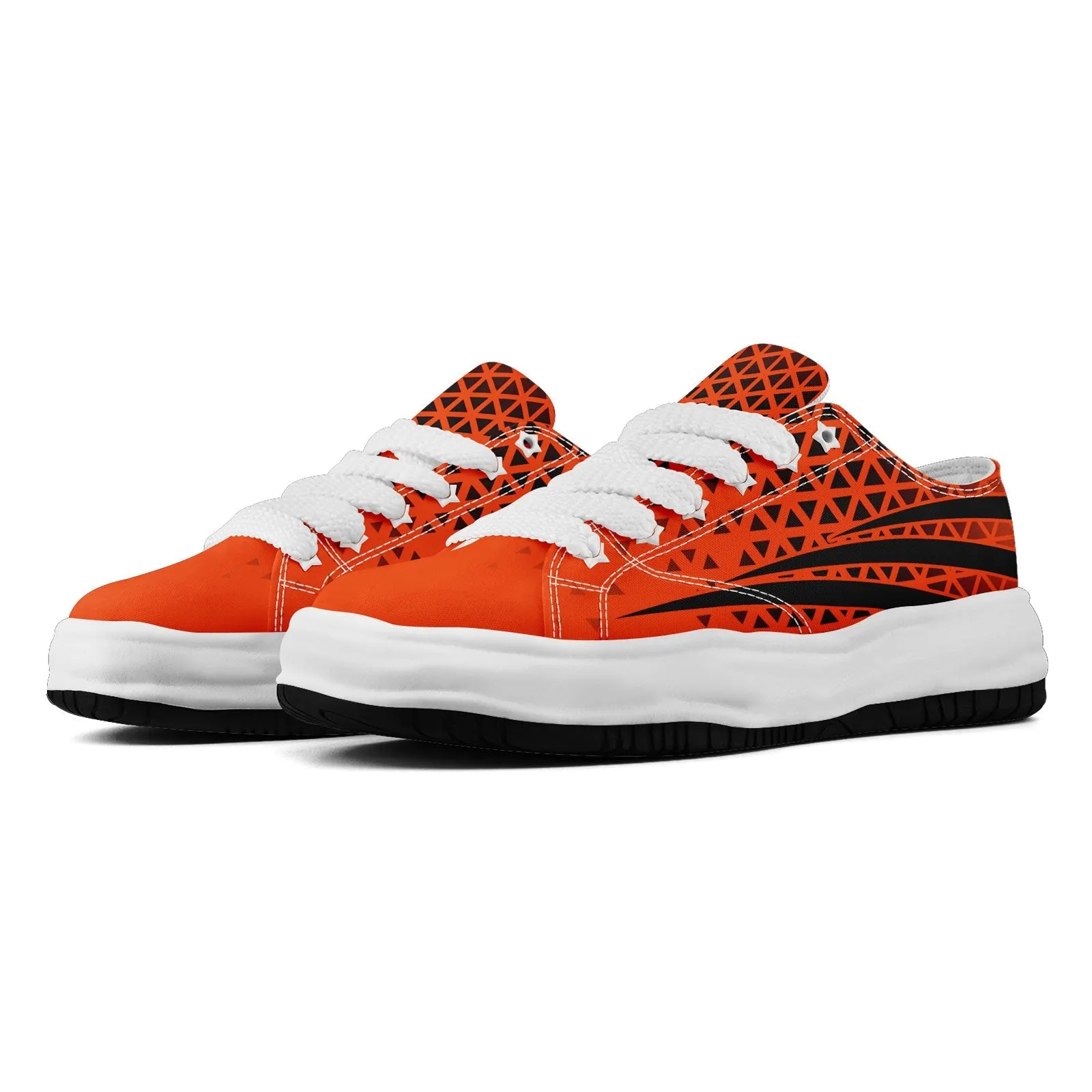 Custom Black Orange Ohio Shoes Personalized Sneaker FN038-D023003-6 Custom Online