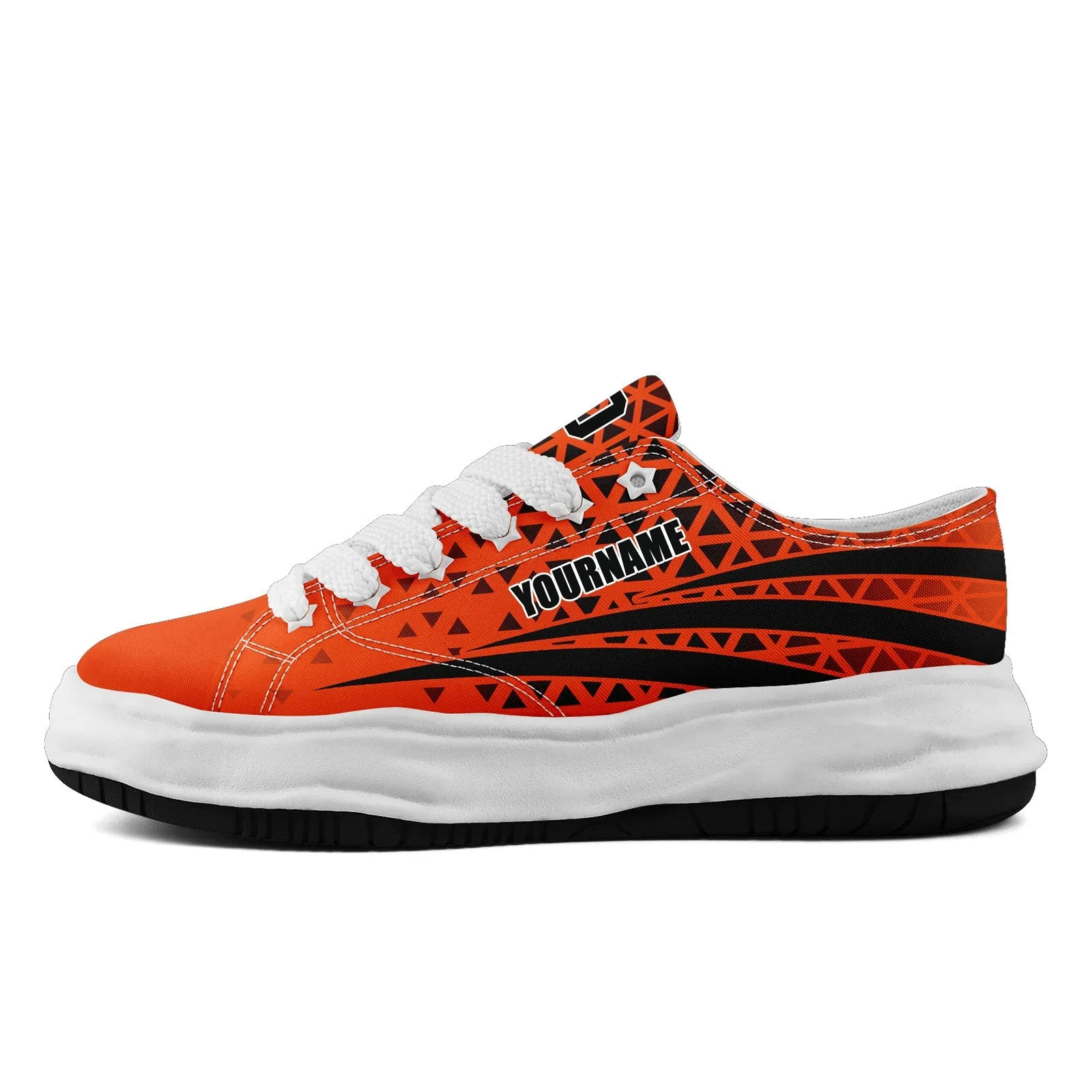 Custom Black Orange Ohio Shoes Personalized Sneaker FN038-D023003-6 Custom Online