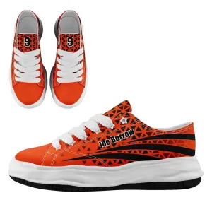 Custom Black Orange Ohio Shoes Personalized Sneaker FN038-D023003-6 Custom Online