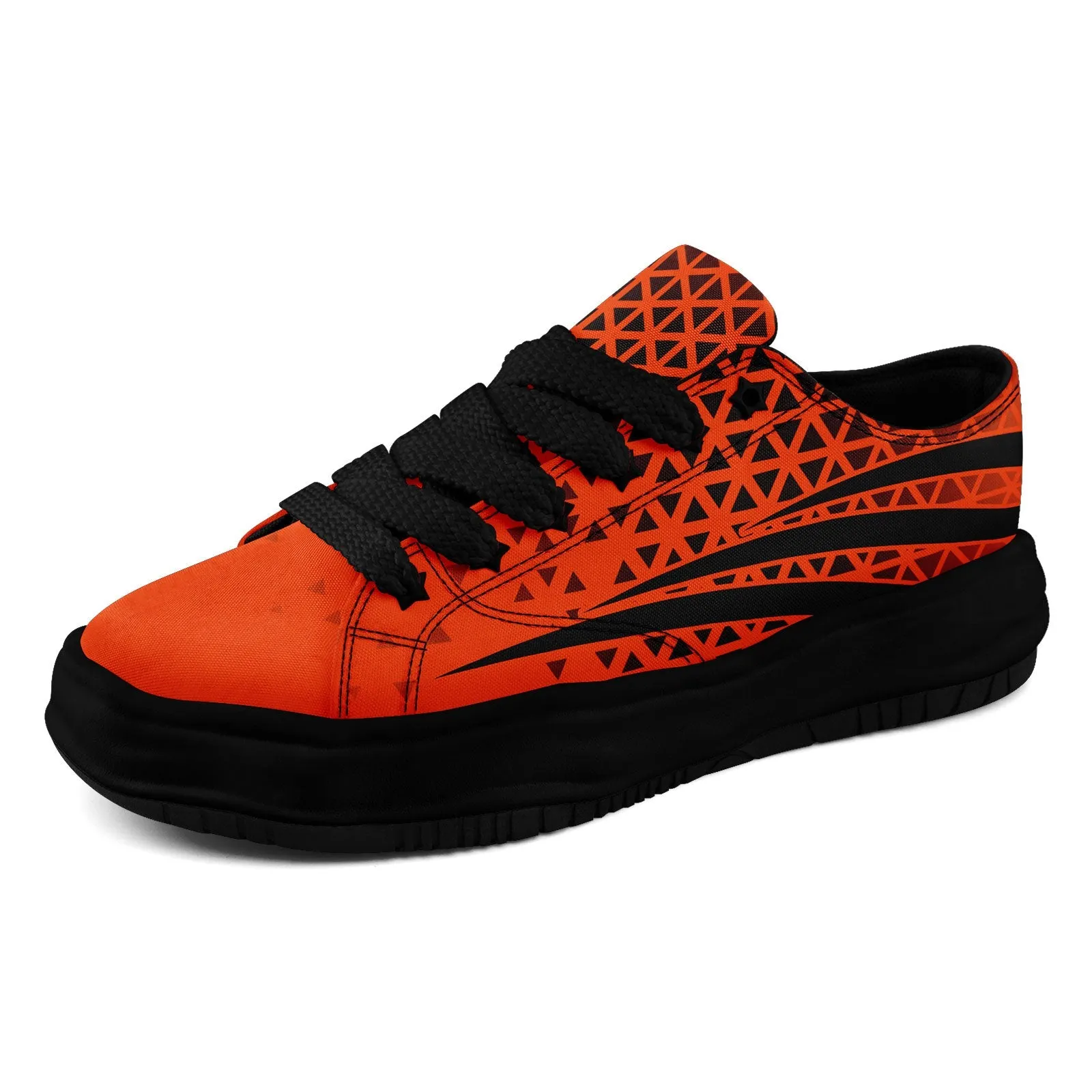 Custom Black Orange Ohio Shoes Personalized Sneaker FN038-D023003-6 Custom Online