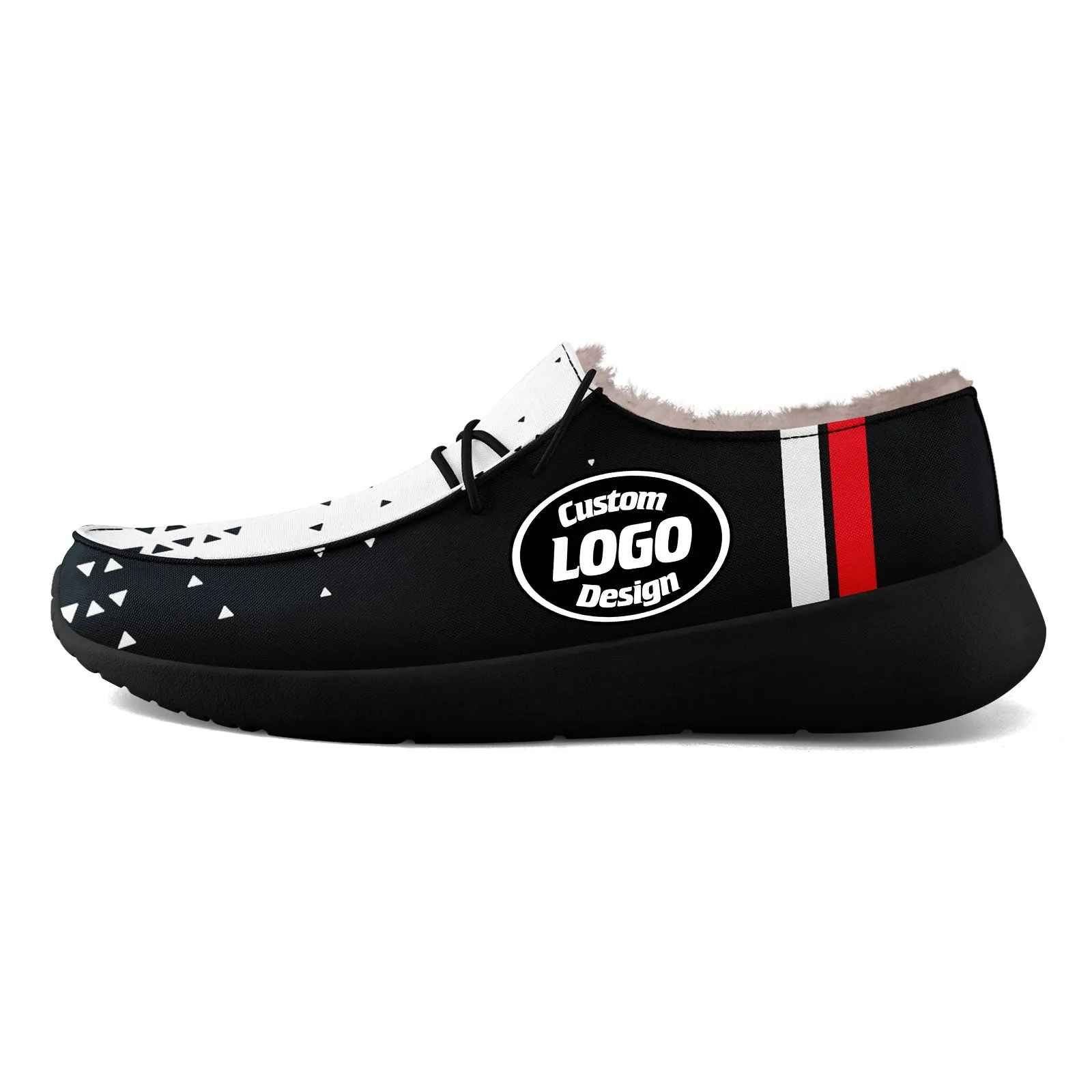 Custom Black White Houston Shoes Personalized Sneaker FN042-D020279-12