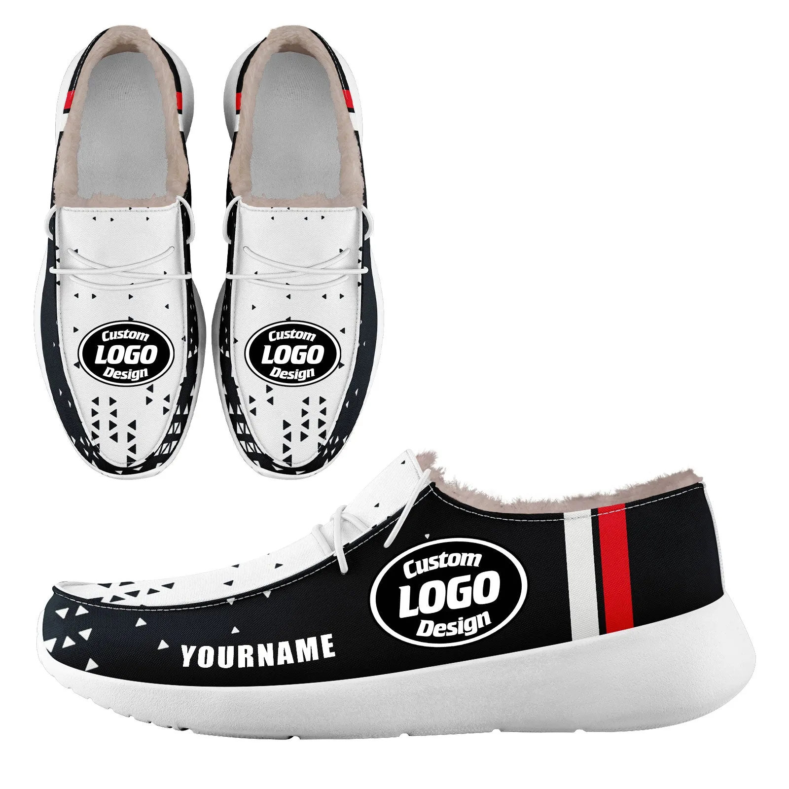 Custom Black White Houston Shoes Personalized Sneaker FN042-D020279-12