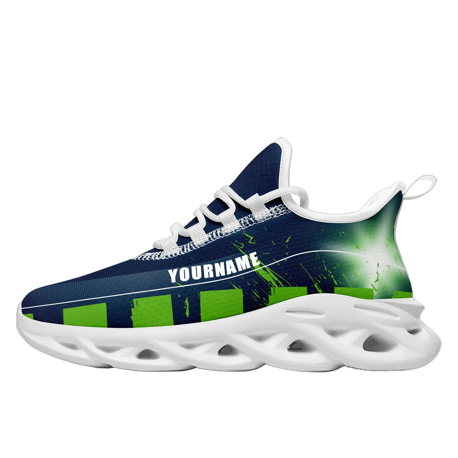 Custom Blue Green Seattle Maxsoul Shoes Personalized Sneaker FN003-D020260-27