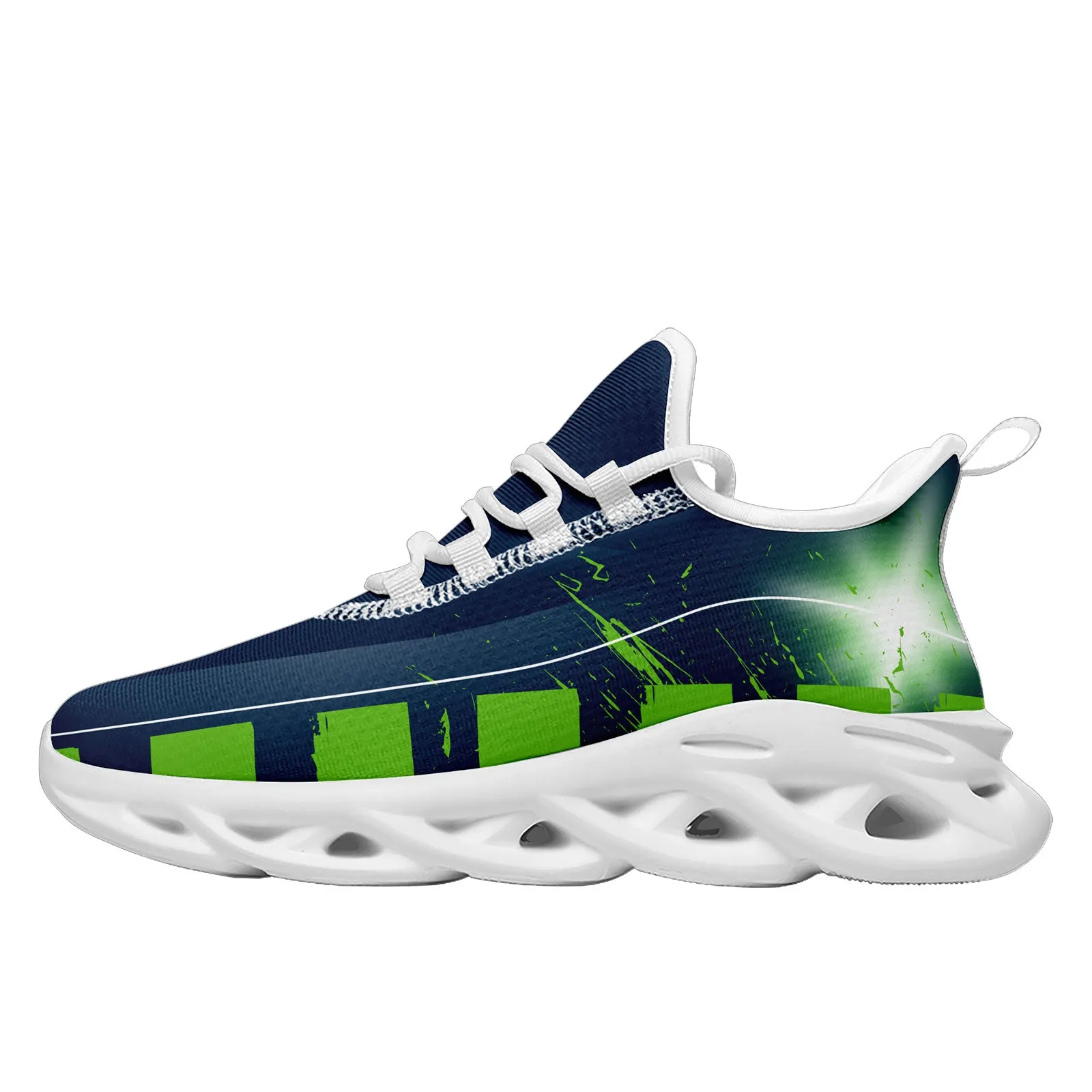 Custom Blue Green Seattle Maxsoul Shoes Personalized Sneaker FN003-D020260-27