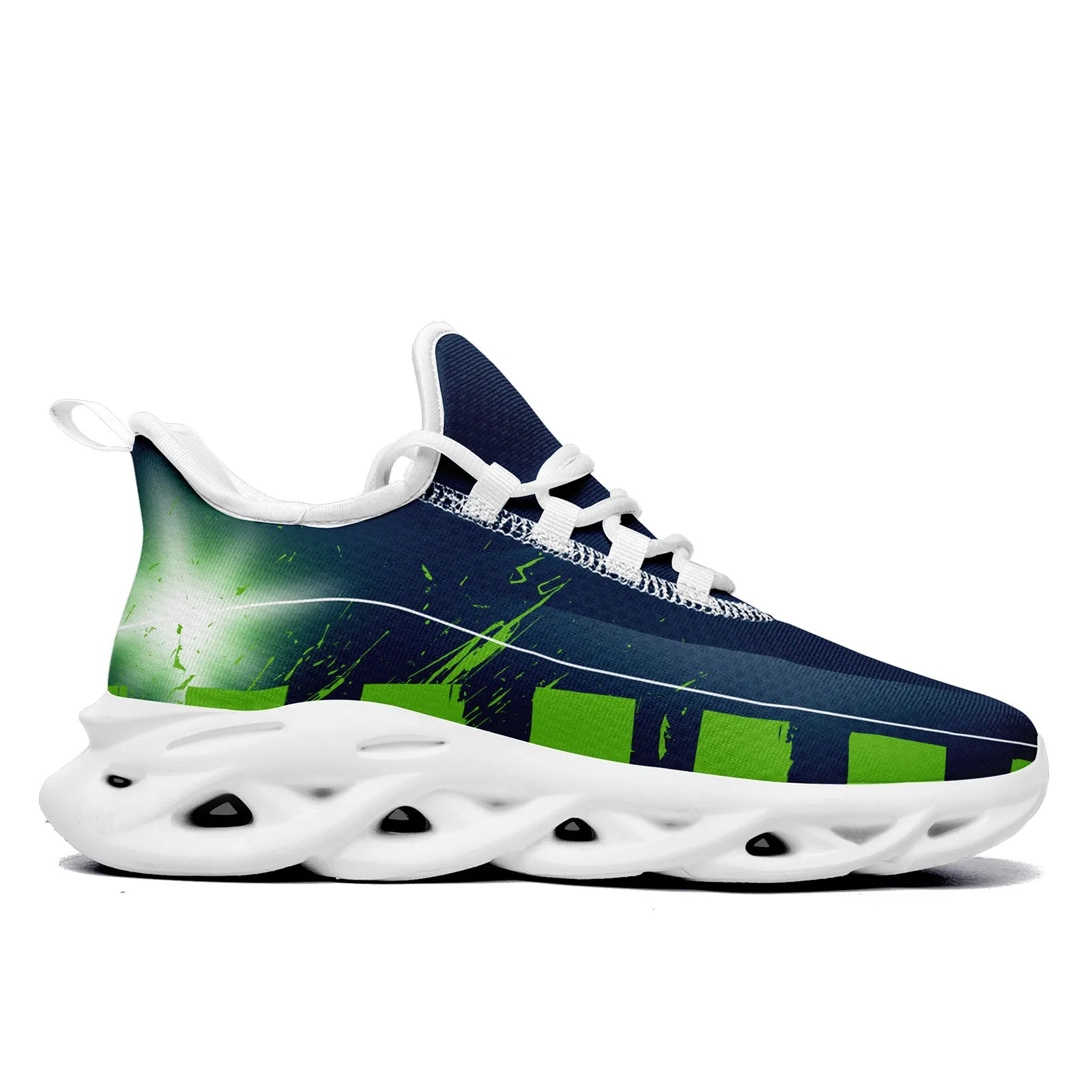 Custom Blue Green Seattle Maxsoul Shoes Personalized Sneaker FN003-D020260-27