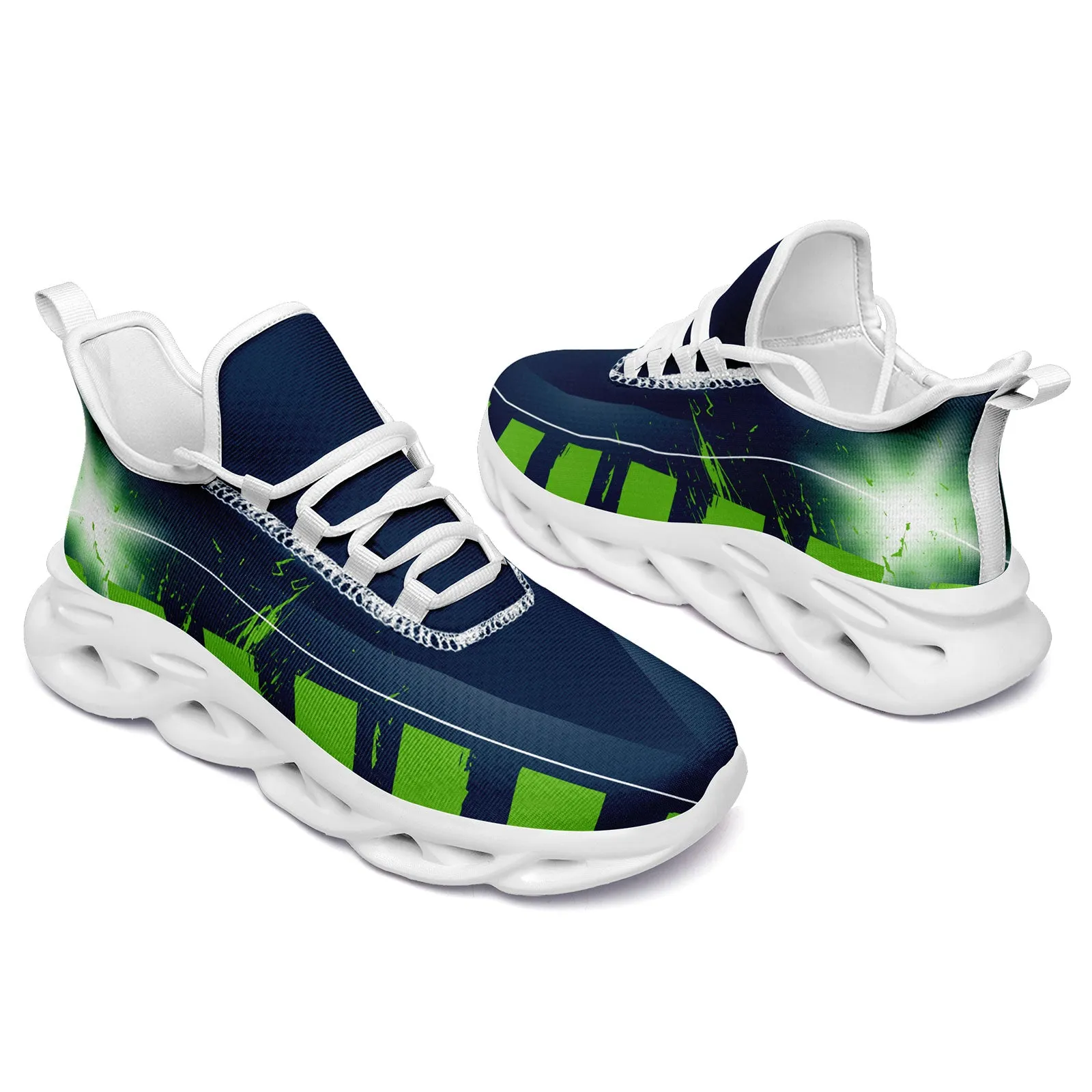 Custom Blue Green Seattle Maxsoul Shoes Personalized Sneaker FN003-D020260-27