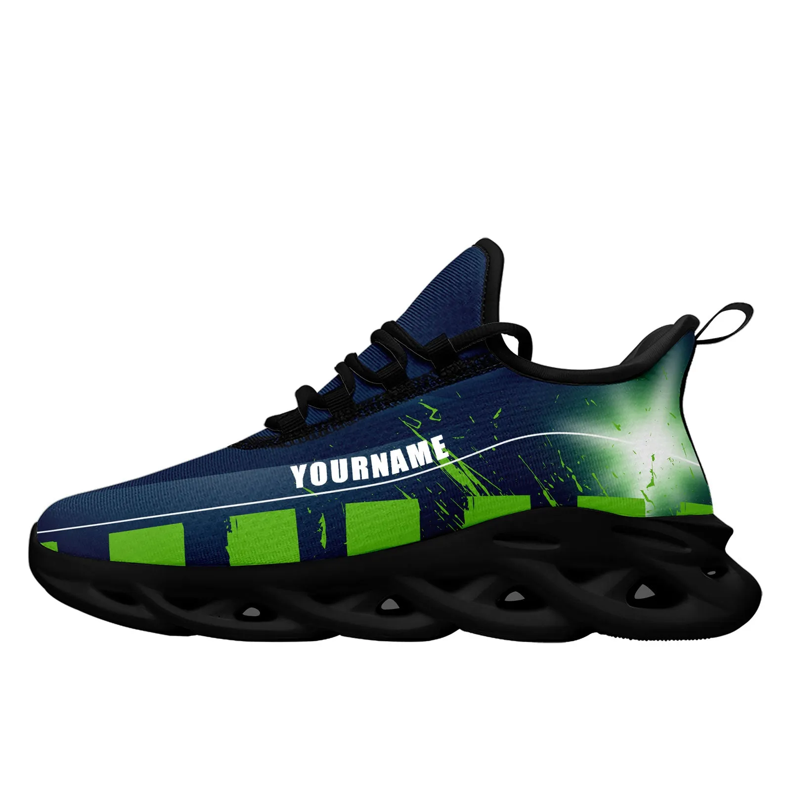 Custom Blue Green Seattle Maxsoul Shoes Personalized Sneaker FN003-D020260-27