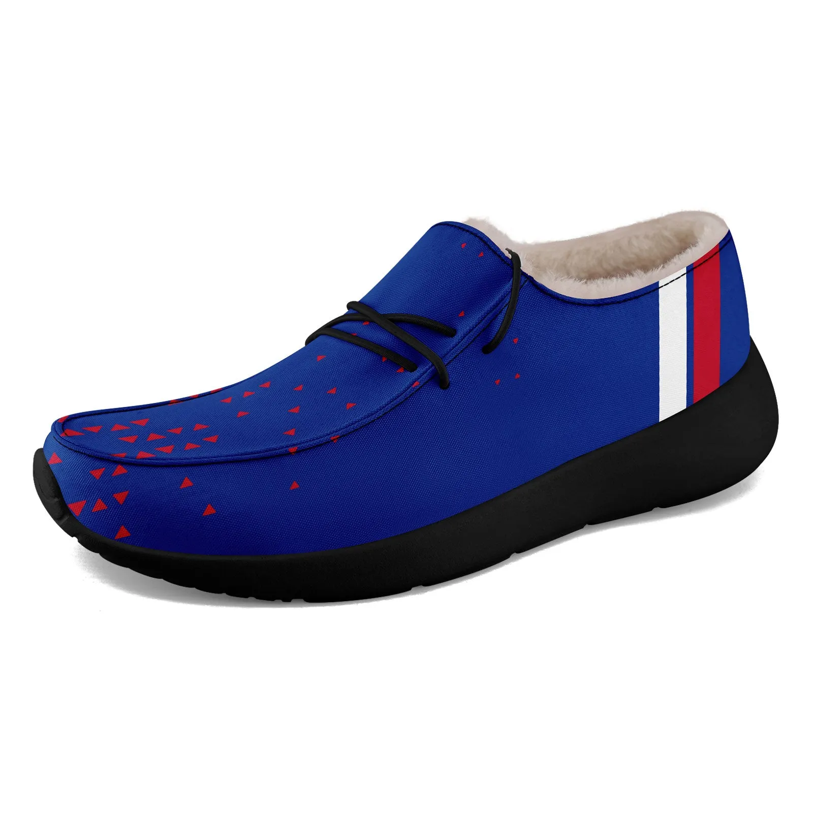 Custom Blue Red Buffalo Shoes Personalized Sneaker FN042-D020279-4