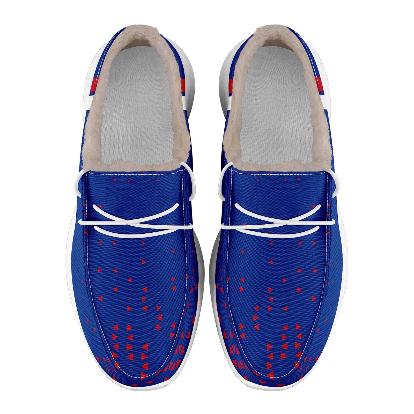 Custom Blue Red Buffalo Shoes Personalized Sneaker FN042-D020279-4