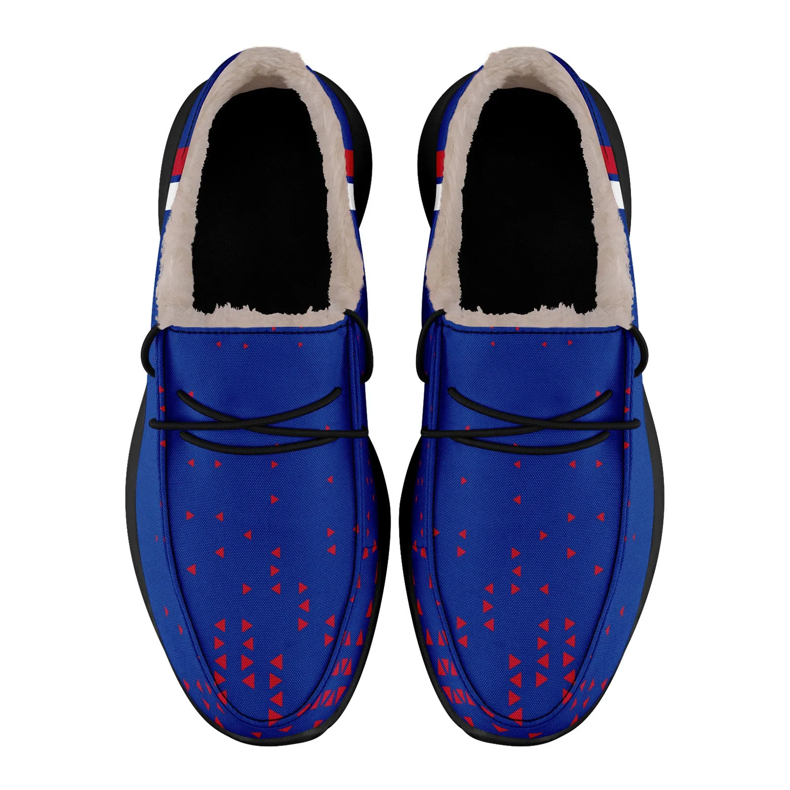 Custom Blue Red Buffalo Shoes Personalized Sneaker FN042-D020279-4