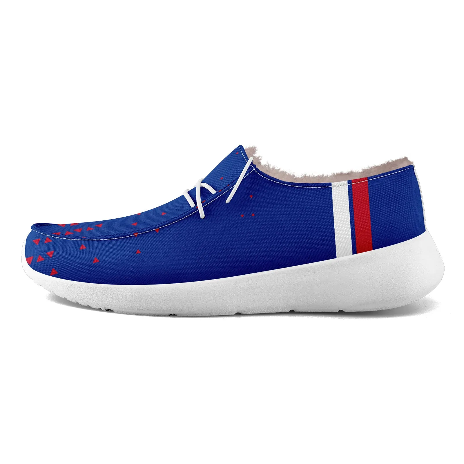 Custom Blue Red Buffalo Shoes Personalized Sneaker FN042-D020279-4