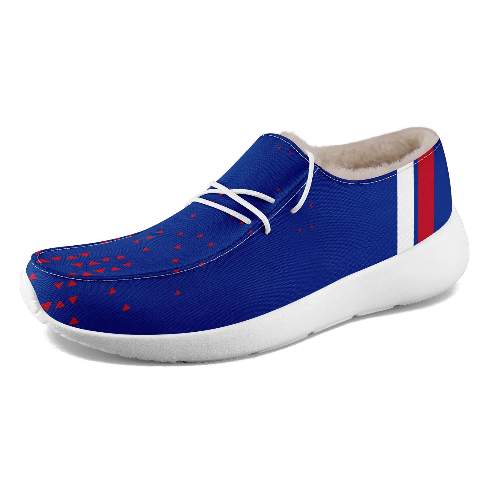 Custom Blue Red Buffalo Shoes Personalized Sneaker FN042-D020279-4