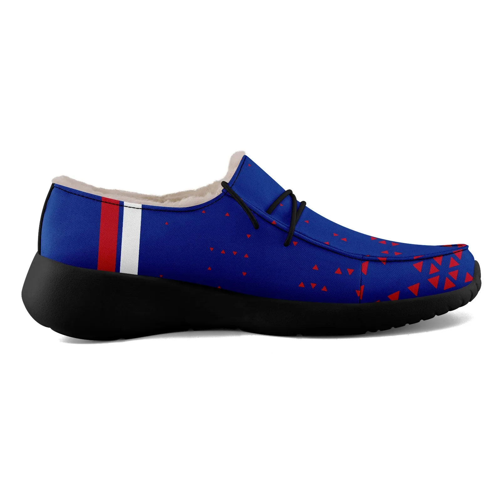 Custom Blue Red Buffalo Shoes Personalized Sneaker FN042-D020279-4