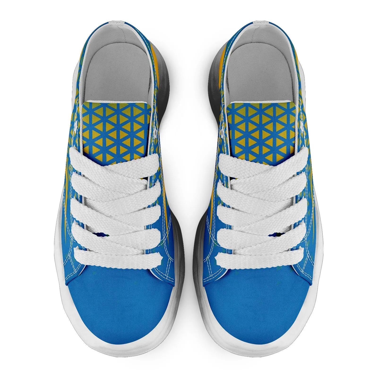 Custom Blue White California Shoes Personalized Sneaker FN038-D023003-22 Custom Online