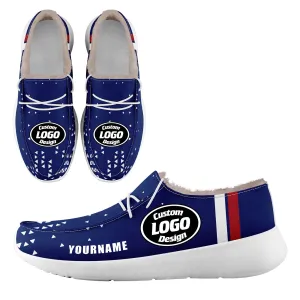 Custom Blue White New York Shoes Personalized Sneaker FN042-D020279-21