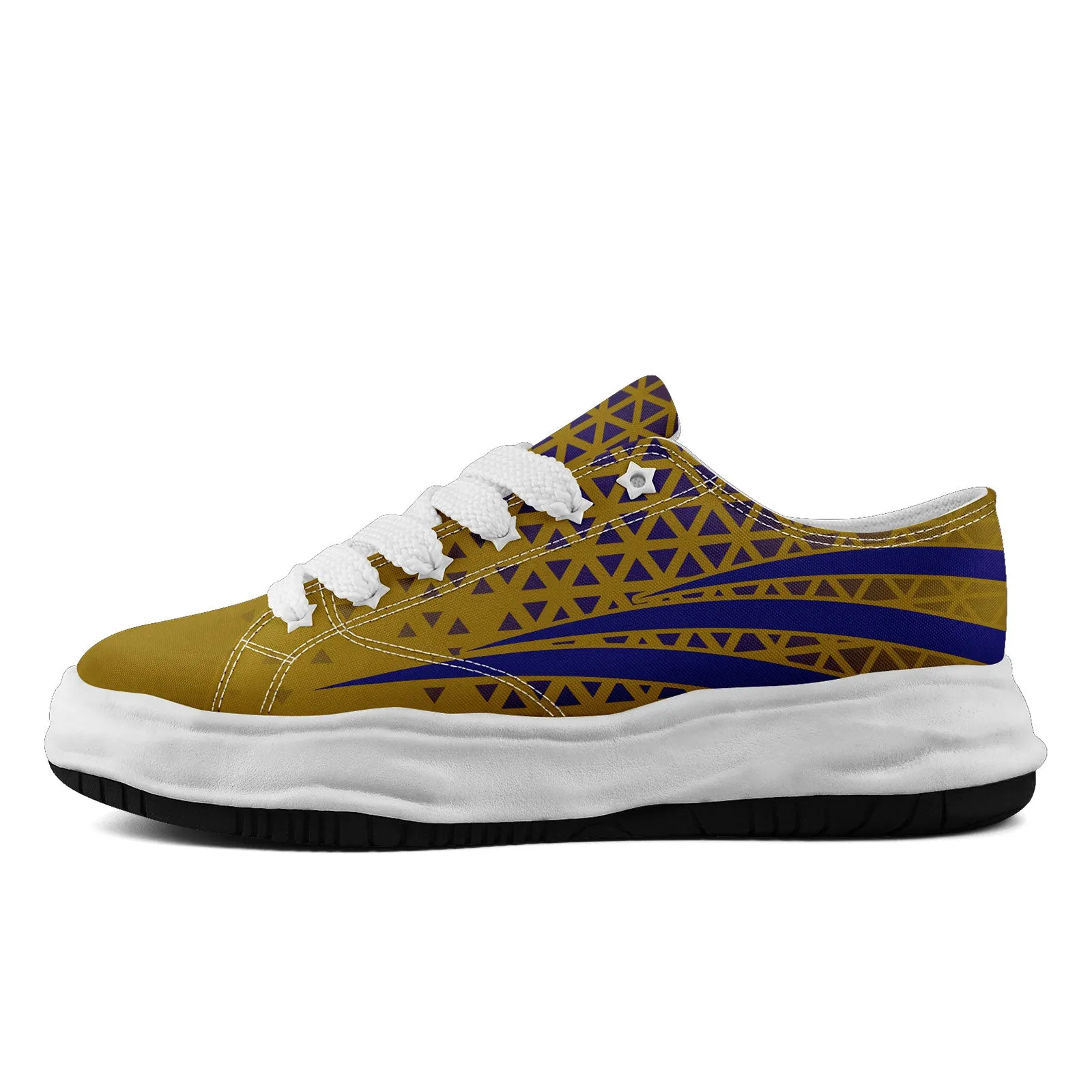 Custom Blue Yellow Maryland Shoes Personalized Sneaker FN038-D023003-2