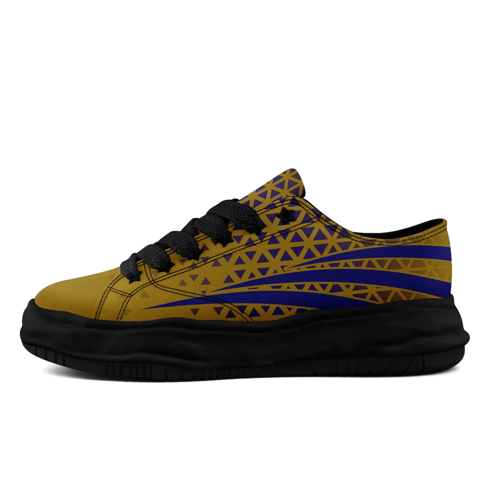 Custom Blue Yellow Maryland Shoes Personalized Sneaker FN038-D023003-2