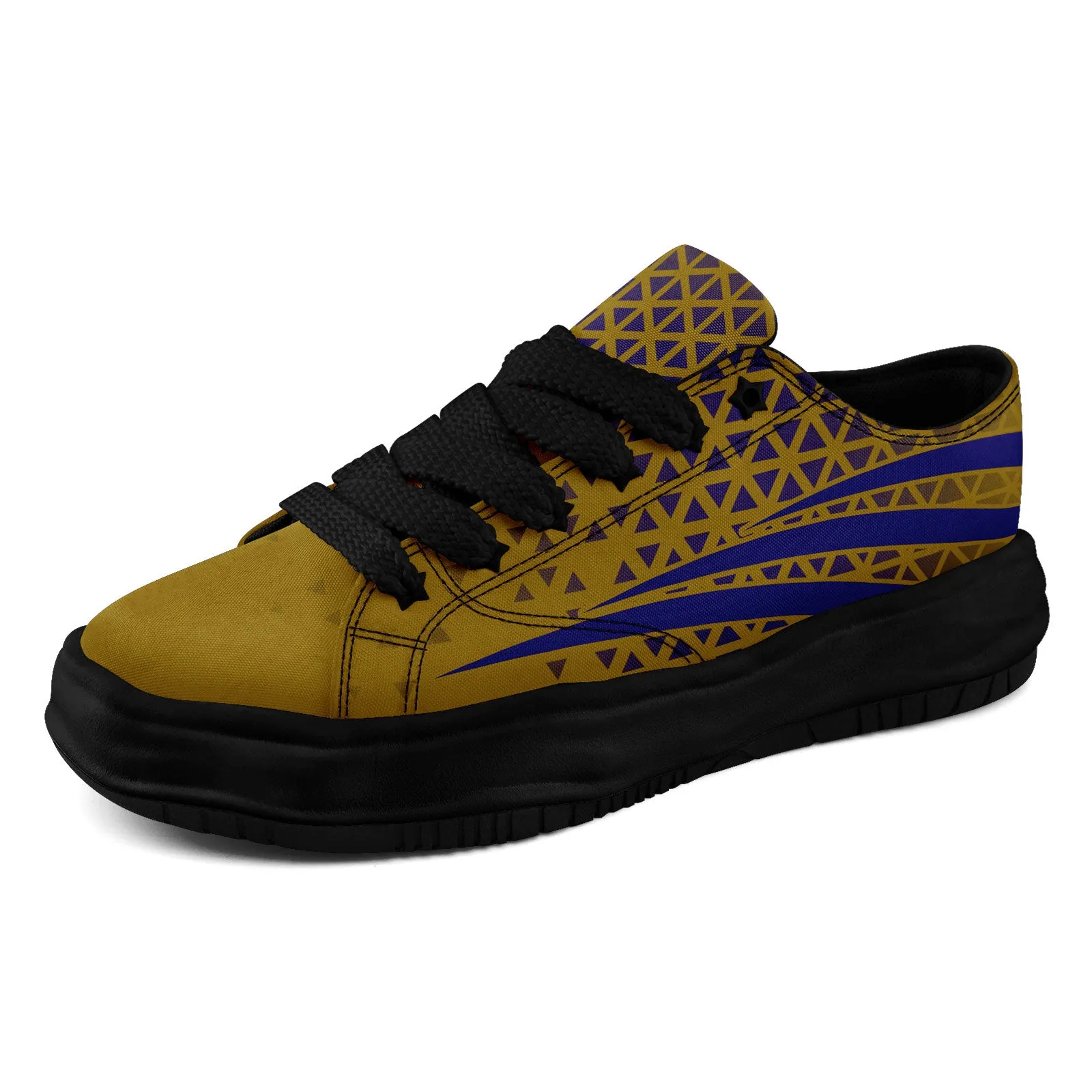 Custom Blue Yellow Maryland Shoes Personalized Sneaker FN038-D023003-2