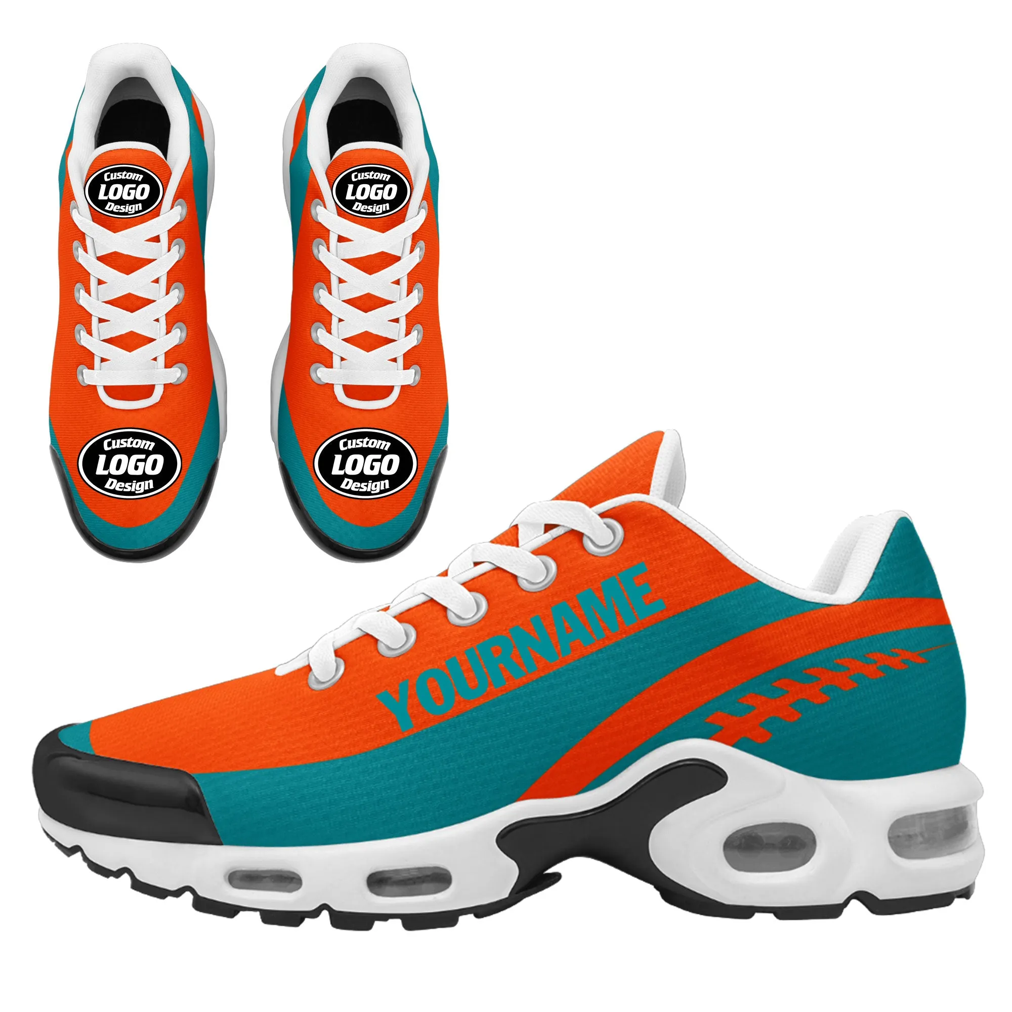 Custom Cyan Orange Jersey and TN Shoes Combo Offer Personalized ZH-D0200101-21