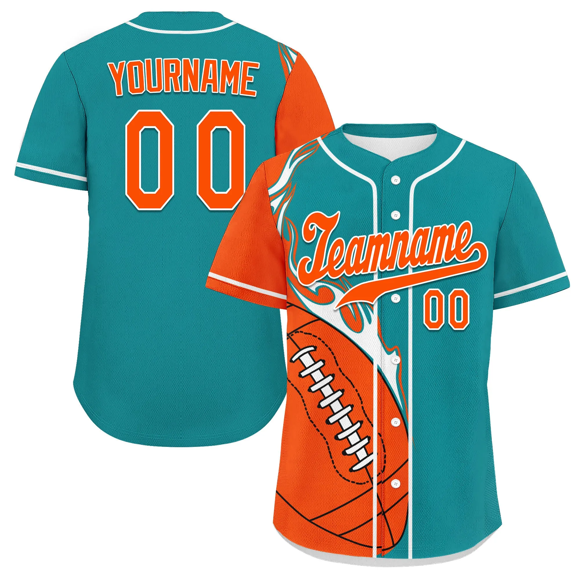 Custom Cyan Orange Jersey and TN Shoes Combo Offer Personalized ZH-D0200101-21