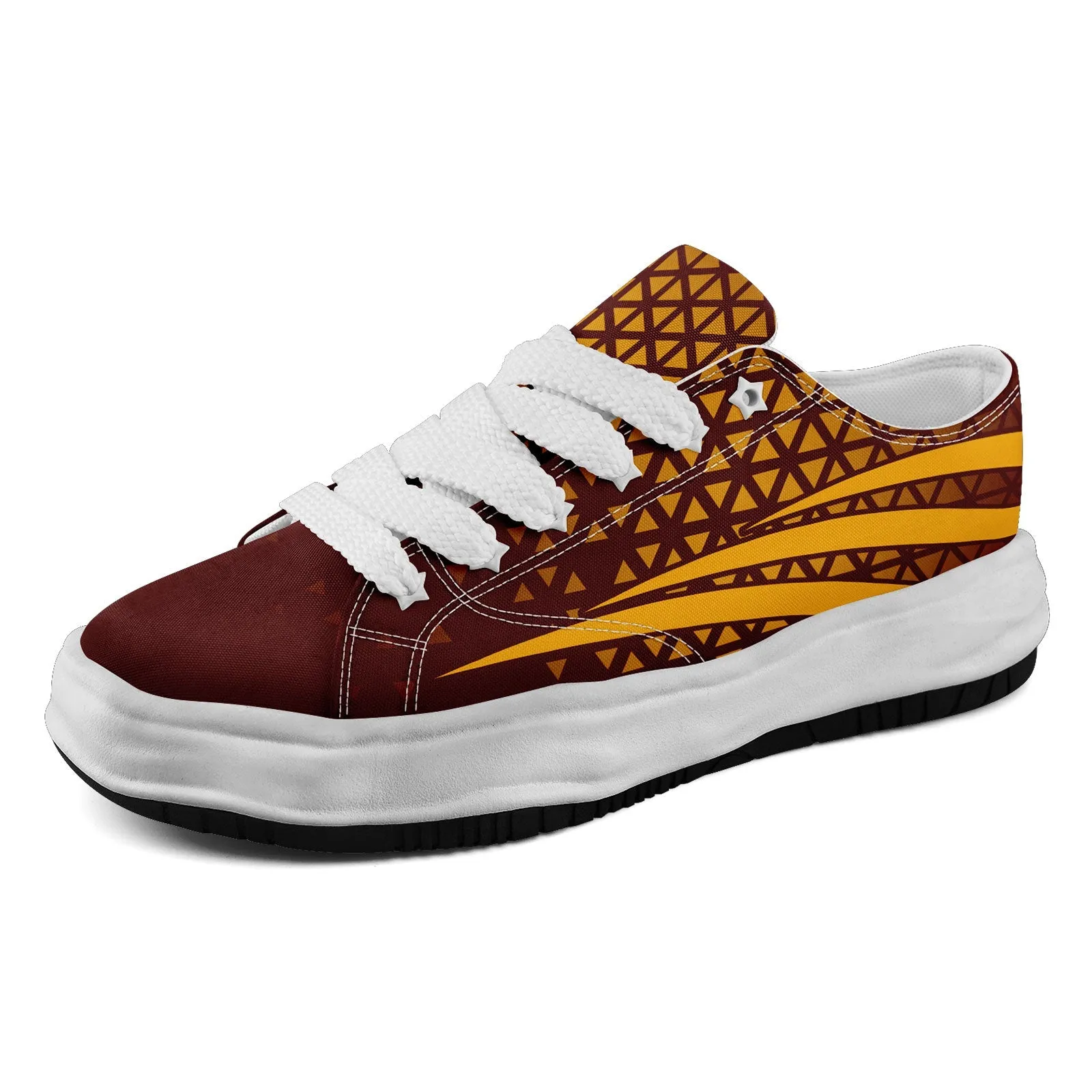 Custom Deep Red White Washington Shoes Personalized Sneaker FN038-D023003-31 Custom Online