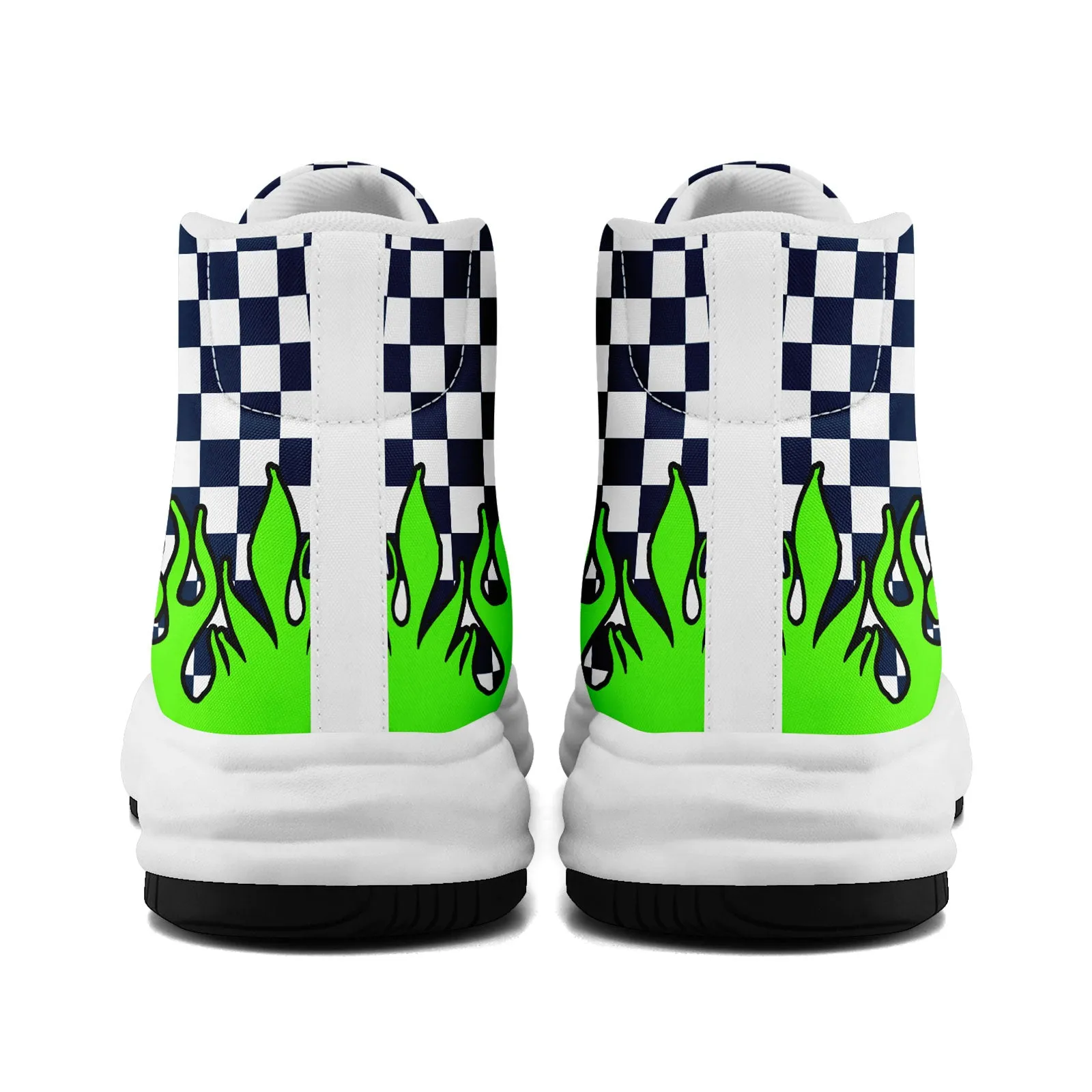 Custom Green Blue White Seattle Firesoul Shoes Personalized Sneaker FN039-D020272-27