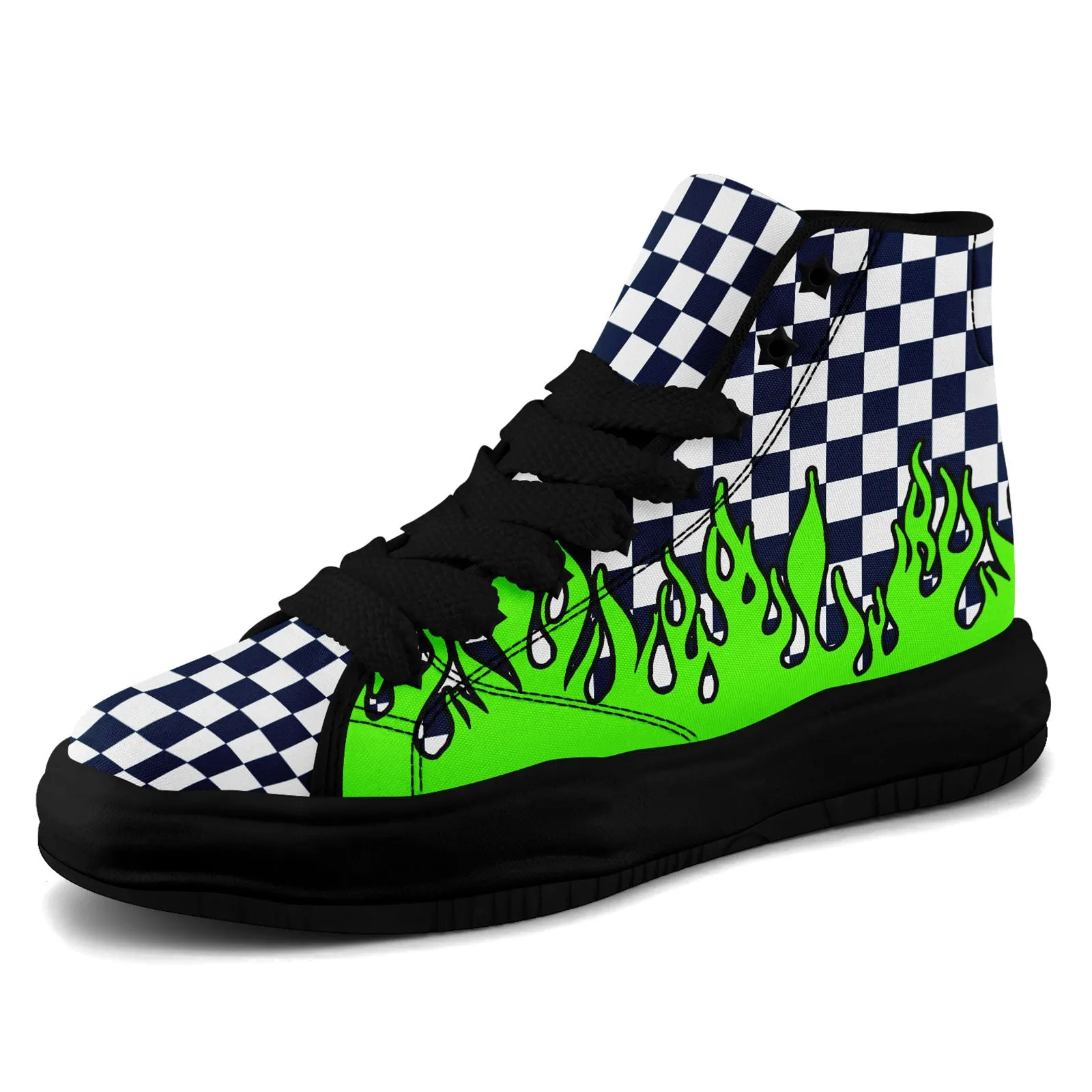 Custom Green Blue White Seattle Firesoul Shoes Personalized Sneaker FN039-D020272-27