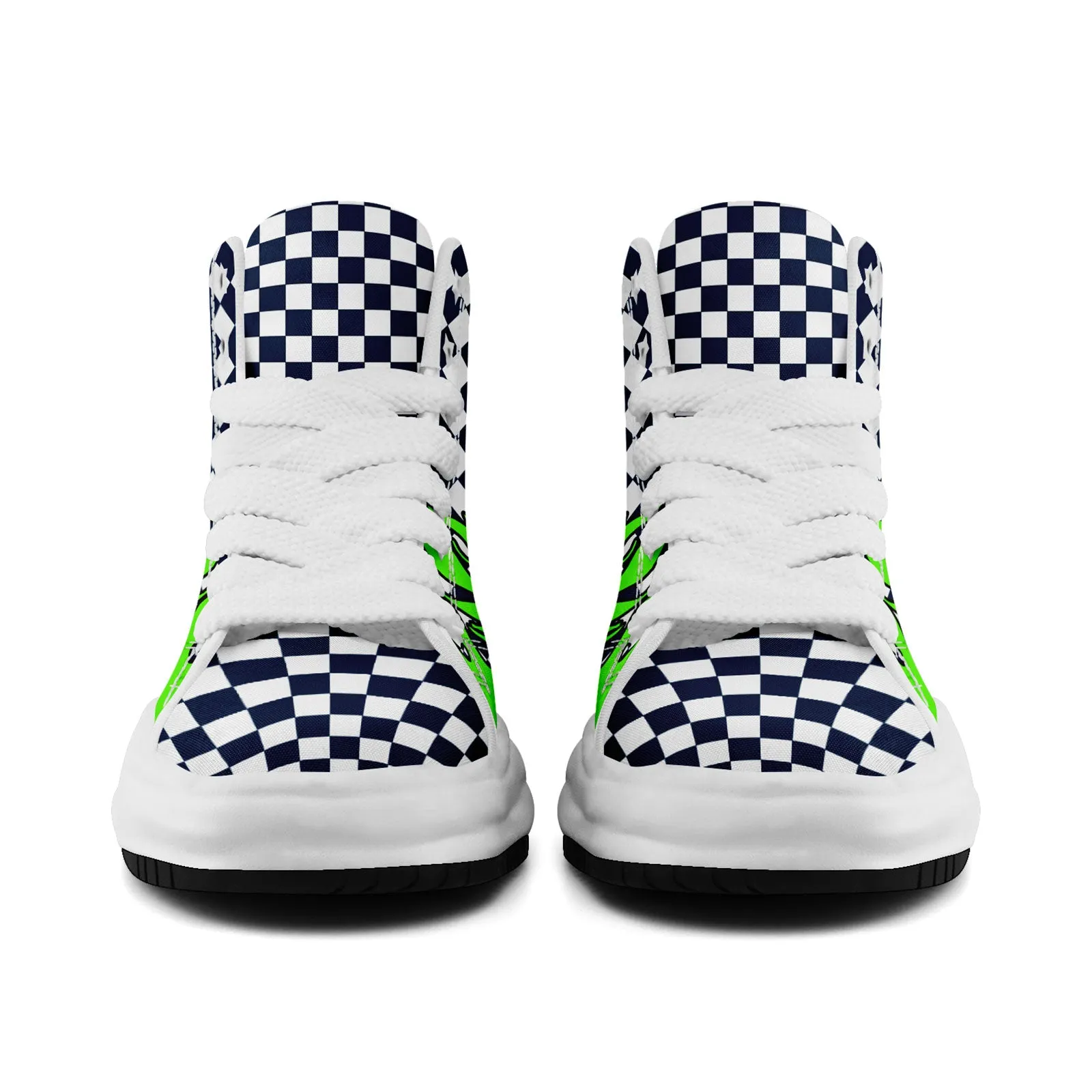 Custom Green Blue White Seattle Firesoul Shoes Personalized Sneaker FN039-D020272-27