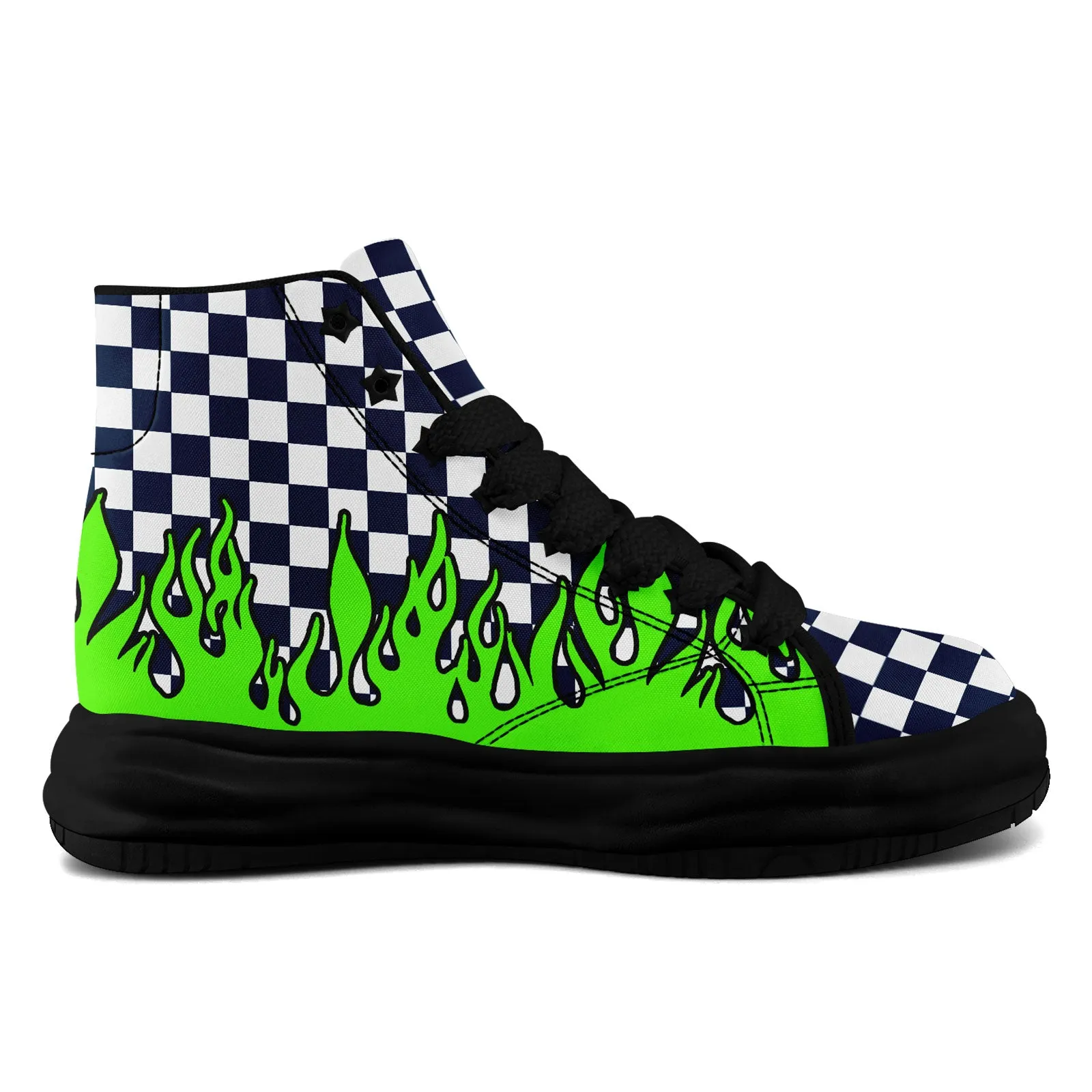 Custom Green Blue White Seattle Firesoul Shoes Personalized Sneaker FN039-D020272-27