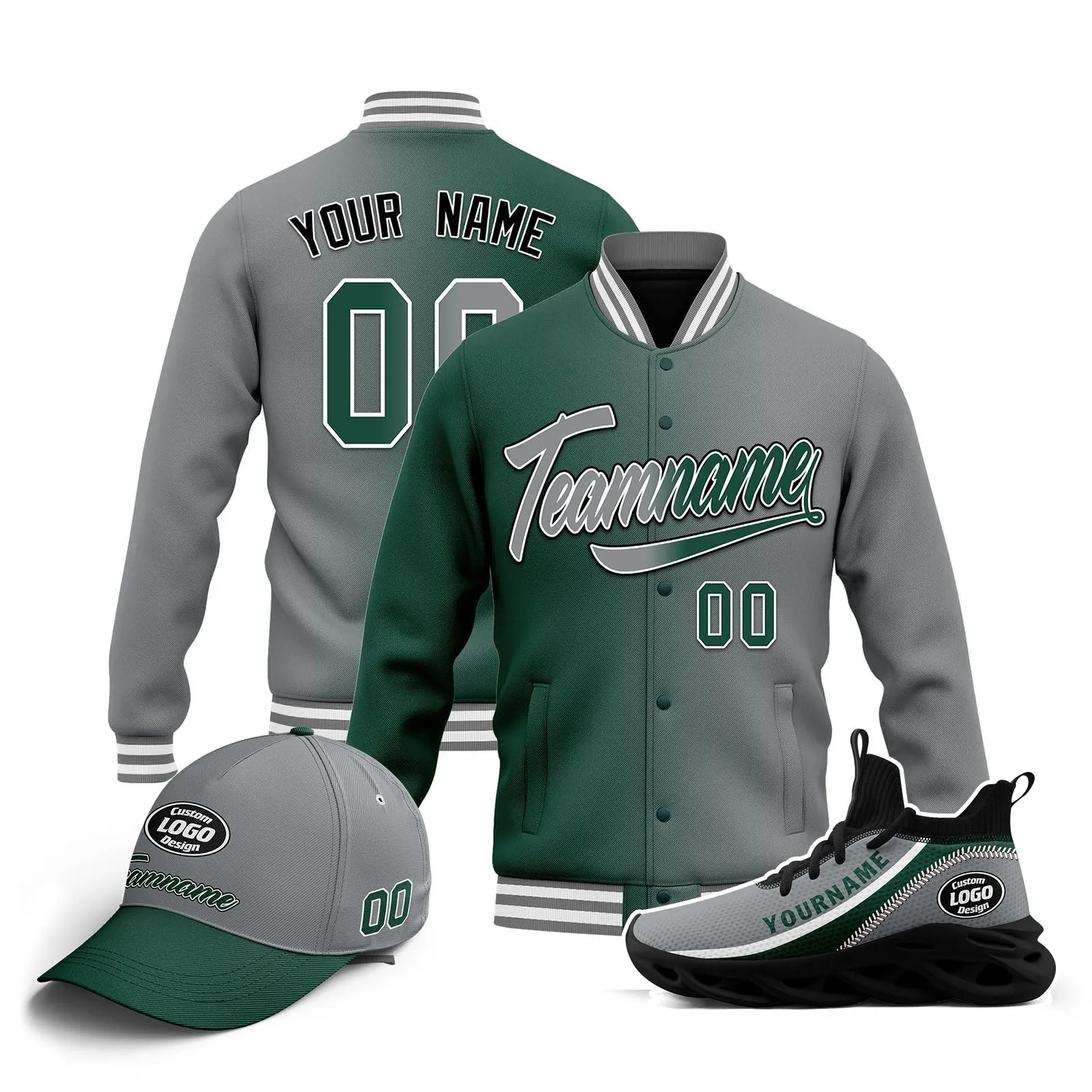 Custom Jacket MaxSoul Shoes and Hat Combo Offer Personalized Combo ZH-D028014-8