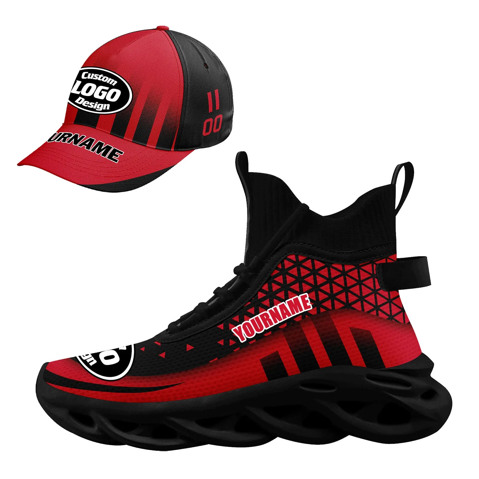 Custom Maxsoul Shoes and Hat Personalized Sneaker Combo ZH-D023029-5